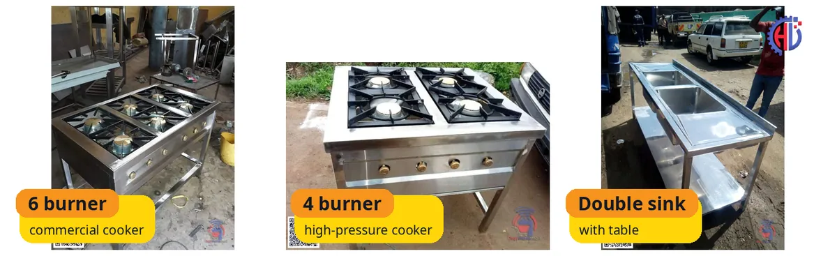 H-TECH commercial kitchen equipment in Kenya: real product photos