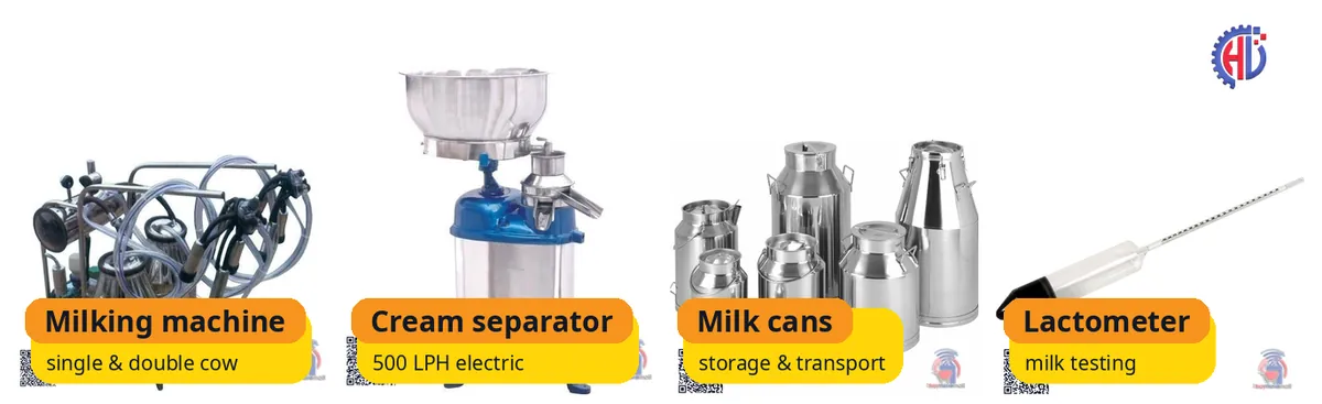 H-TECH dairy farm equipment in Kenya: real product photos