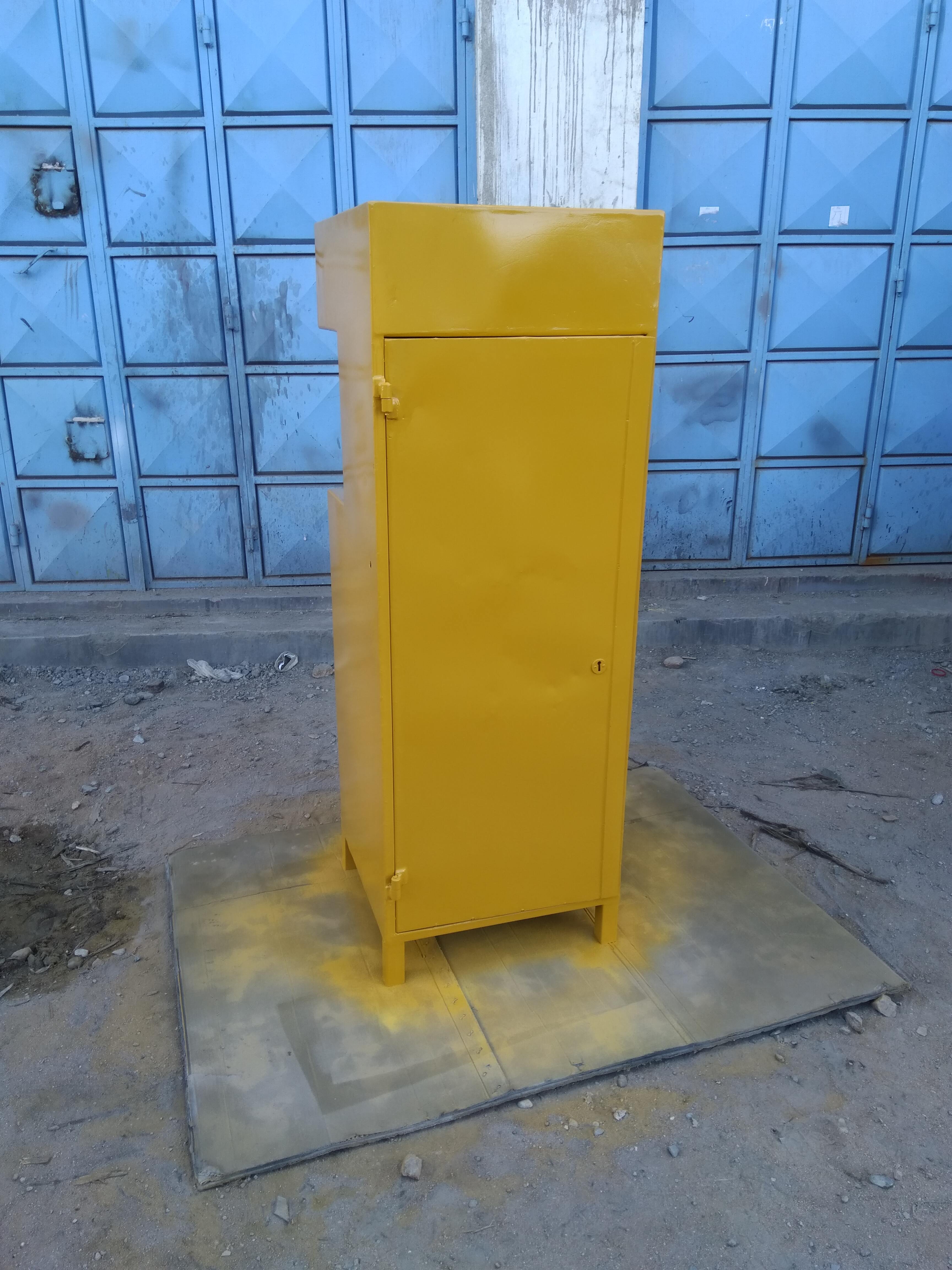 Fabricating an H-TECH machine cabinet, May 2018